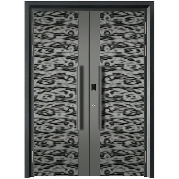 Fireproof and explosion-proof cast aluminum door villa door double door rural self-built houses to enter the household anti-theft copper custom