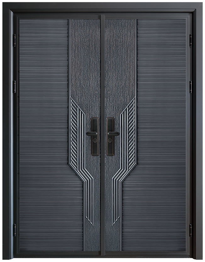 Fireproof and explosion-proof cast aluminum door villa door double door rural self-built houses to enter the household anti-theft copper custom