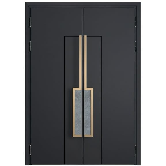 Fireproof and explosion-proof cast aluminum door villa door double door rural self-built houses to enter the household anti-theft copper custom