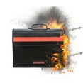 Fireproofing Briefcase Capacity Large Storage Finishing Fireproofing