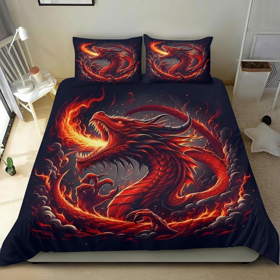 Fires Of Wing Themed Bed Sheet Set Three Piece Set 53x79 Inches Comfortable And Skin Friendly Unique Design Creating A Star Studded Night