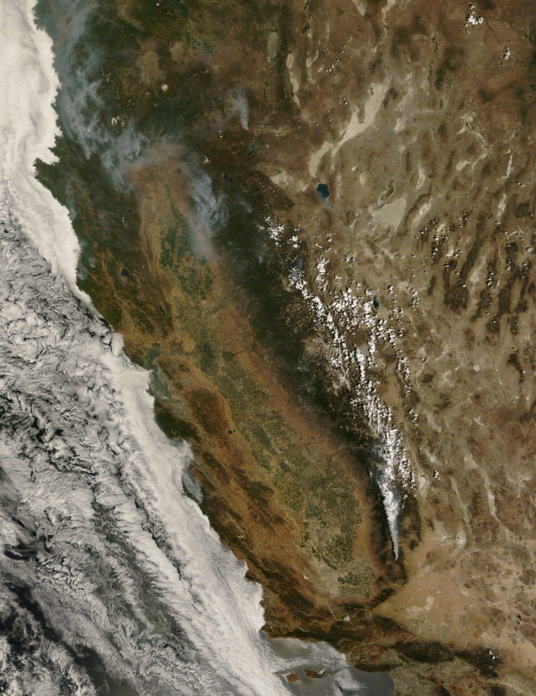 Fires in California Canvas Art - Stocktrek Images (25 x 32)