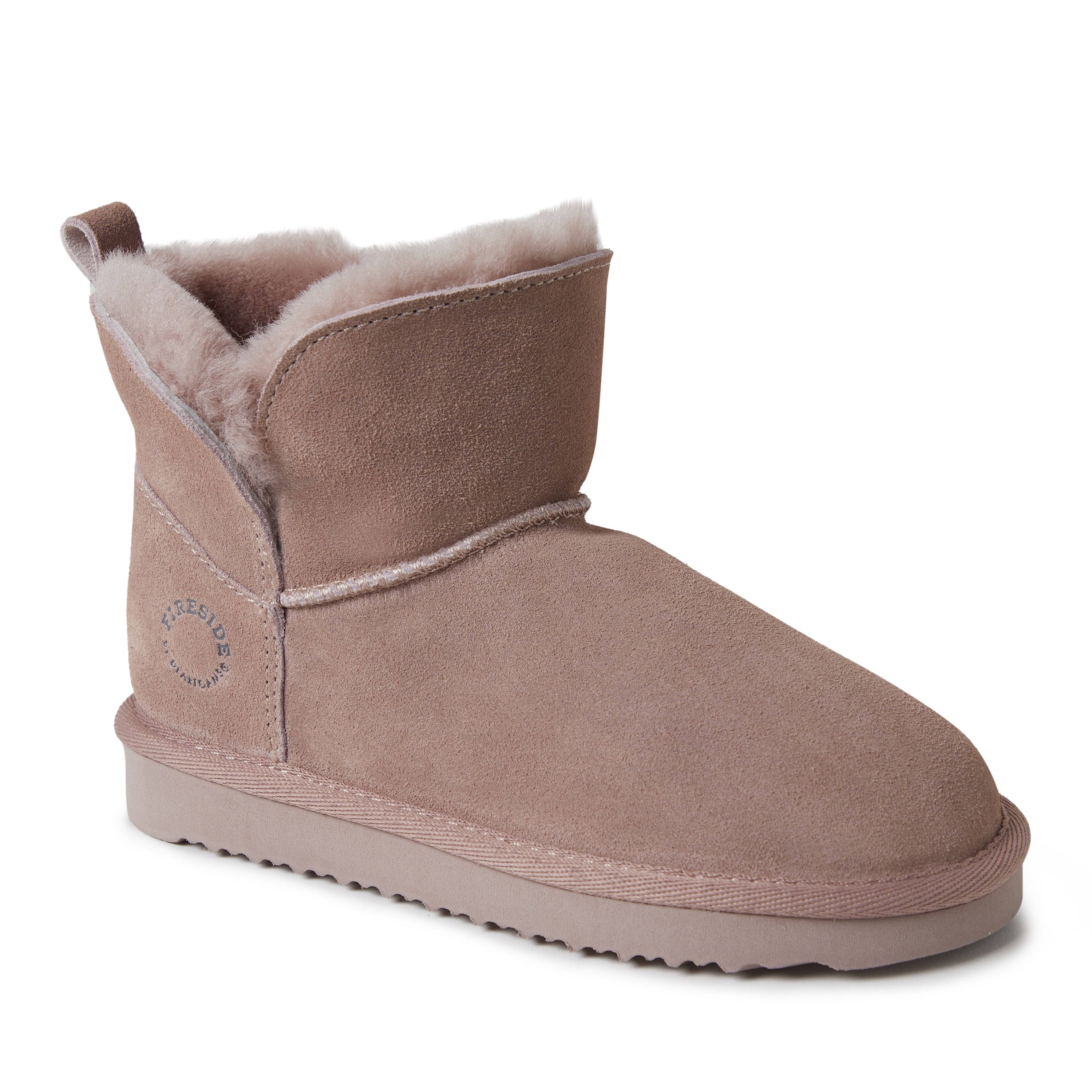Dearfoams genuine shearling lined boot sale