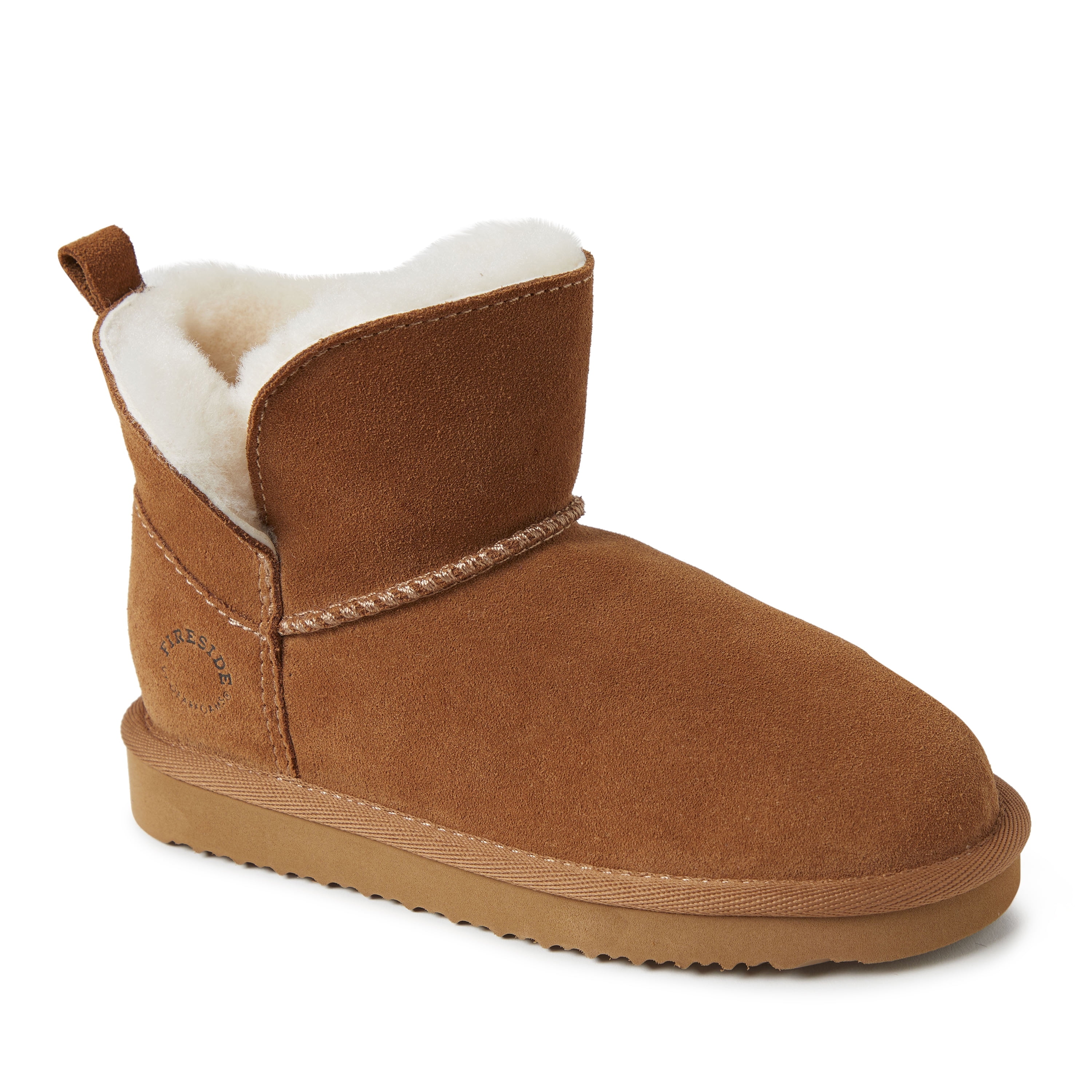 Dearfoams genuine shearling lined boot sale