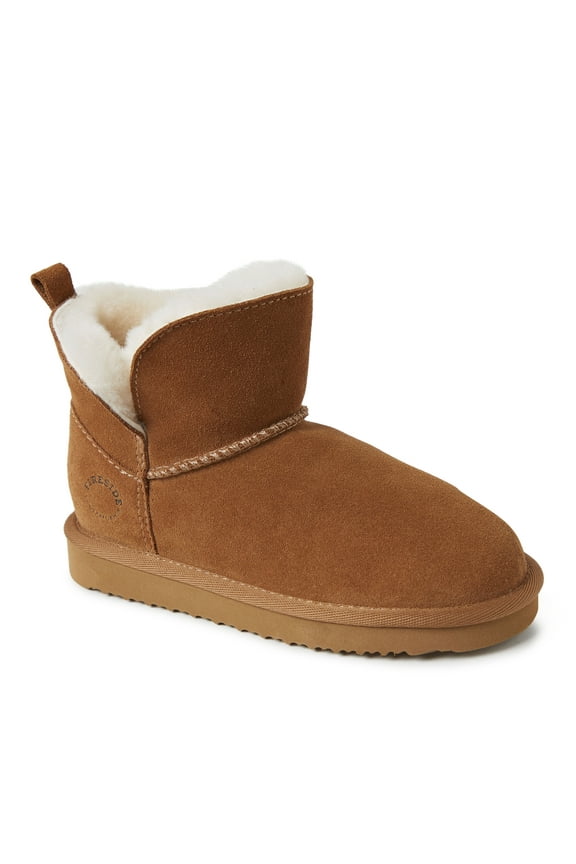 Fireside By Dearfoams Kid's Bunbury Genuine Shearling Boot