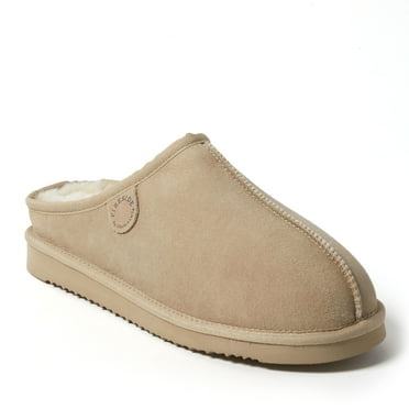 Fireside By Dearfoams Men's Grafton Genuine Shearling Clog Slipper