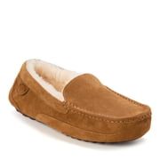 Fireside By Dearfoams Men's Melbourne Genuine Shearling Moccasin Slipper