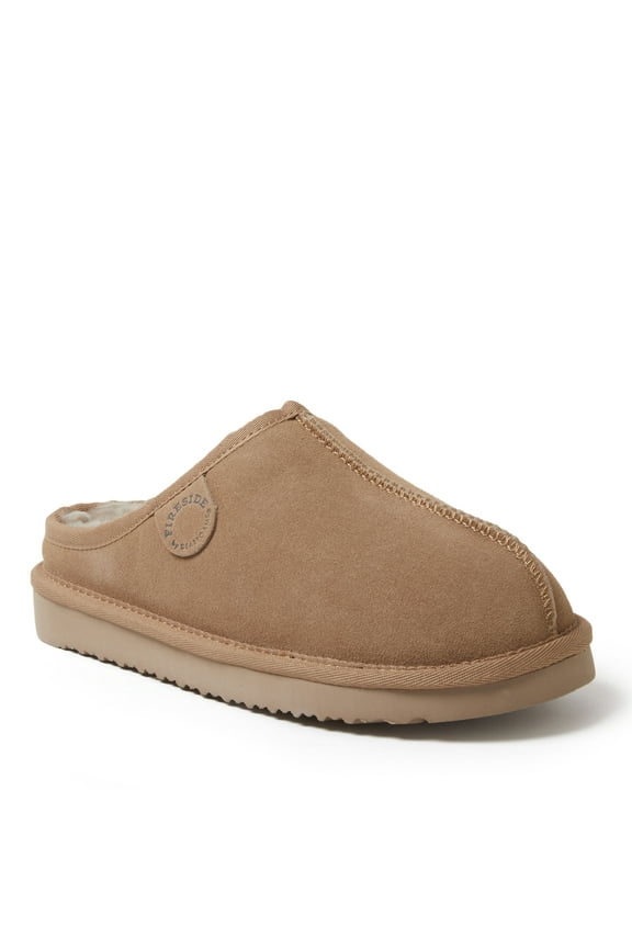 Fireside By Dearfoams Women's Greta Genuine Shearling Clog Slipper