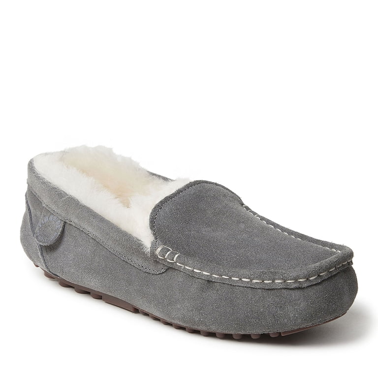 Fireside by Dearfoam Genuine Shearling Lined Moccasins Slipper NWOT 9Med Men main image 3