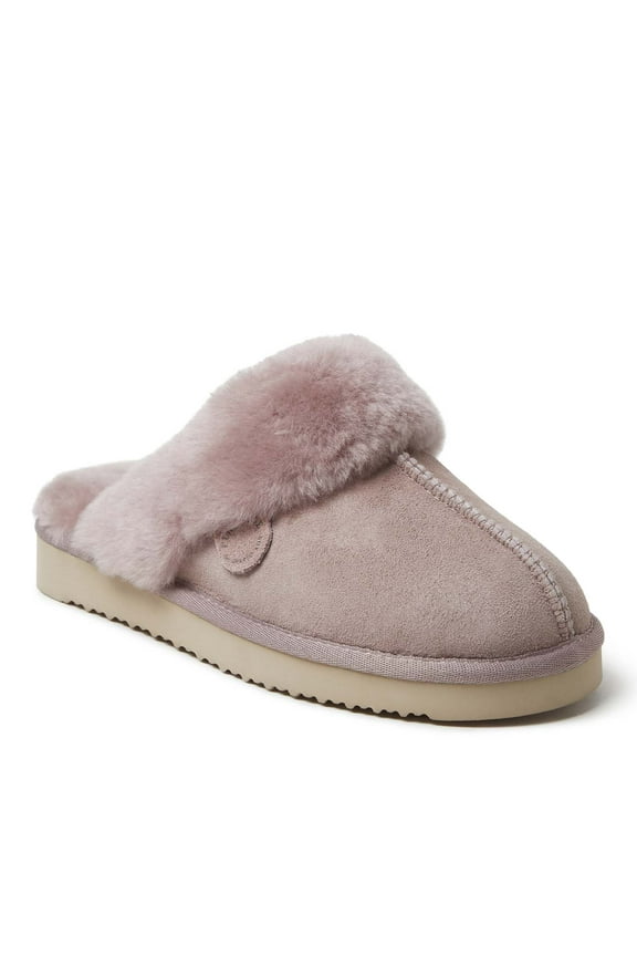 Fireside By Dearfoams Women's Sydney Genuine Shearling Scuff Slipper