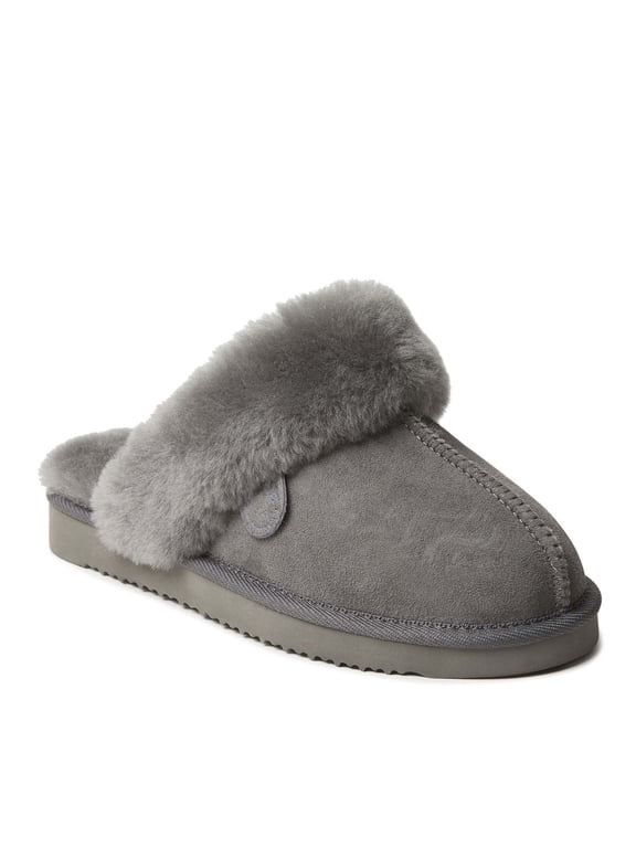 Fireside By Dearfoams Women's Sydney Genuine Shearling Scuff Slipper