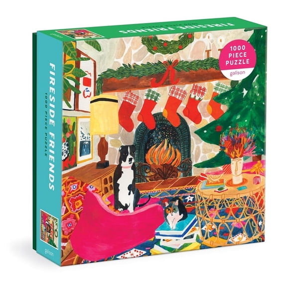 Fireside Friends 1000 Piece Puzzle In Square Box