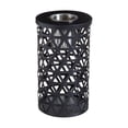 thumbnail image 1 of Fireside Hand Glazed Ceramic Fire Burner, Modern Geometrics, Grey, 1 of 2