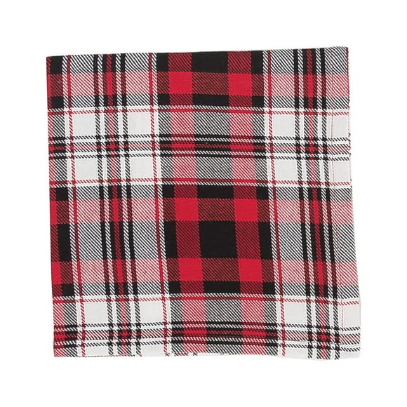 Fireside Plaid Thanksgiving Cloth Napkin Set of 6