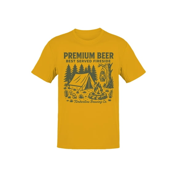 Fireside Premium Beer Graphic Men's T-shirt
