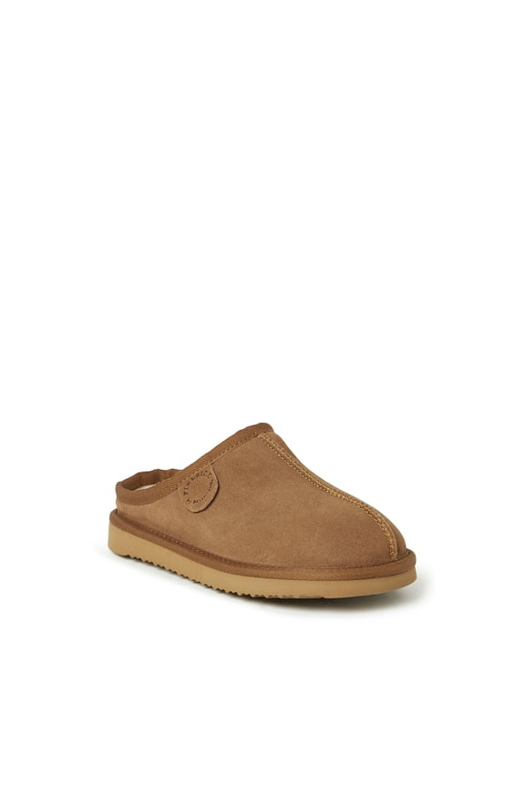 Fireside by Dearfoams Kid's Dempsey Genuine Shearling Clog Slipper