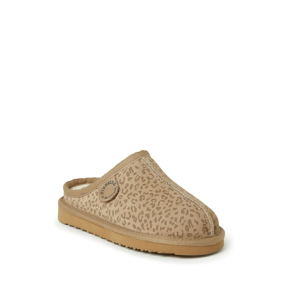Fireside by Dearfoams Kid's Dempsey Genuine Shearling Clog Slipper