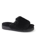 thumbnail image 1 of Fireside by Dearfoams Women's Cairns Genuine Shearling Slide Slipper with Metallic Trim, 1 of 5