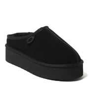 Fireside by Dearfoams Womens Queenstown Genuine Shearling Platform Clog Slipper