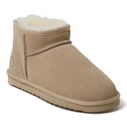 Fireside by Dearfoams Womens Riverland Genuine Shearling Micro Bootie