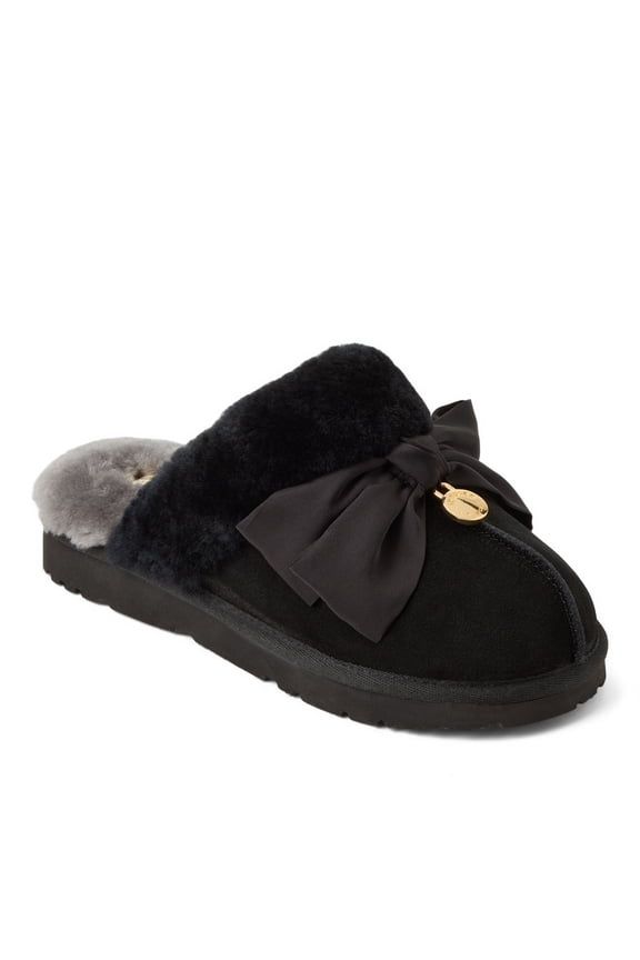 Fireside by Dearfoams Women's Sydney Dream Bow Scuff Slippers
