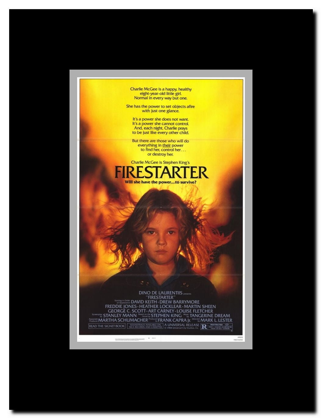 Firestarter Framed Movie Poster