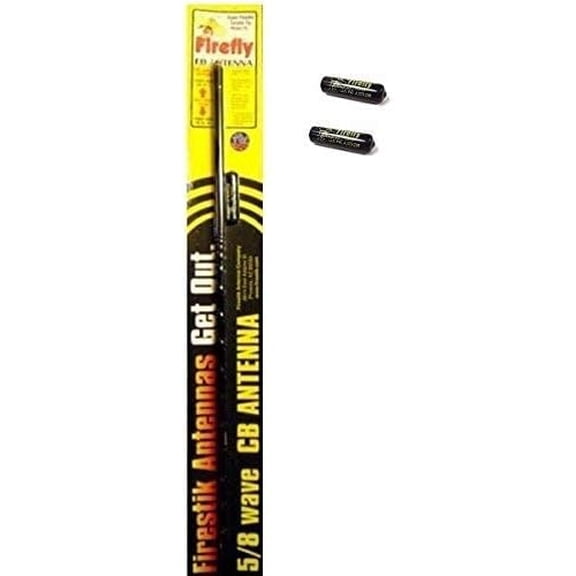 Firestik FL4-B FireFly 4 ft Black Tunable Tip CB Radio Antenna