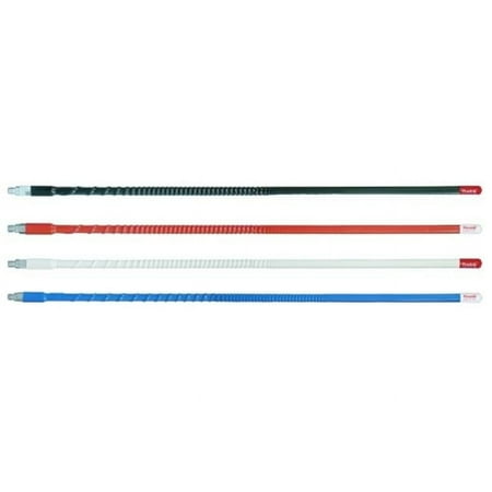FIRESTIK - KW5-R 5 FOOT HEAVY DUTY TRIM TO TUNE 500 WATT TOP LOADED FIBERGLASS 5/8 WAVE CB ANTENNA WITH 3/8"X24" THREADED BASE IN RED