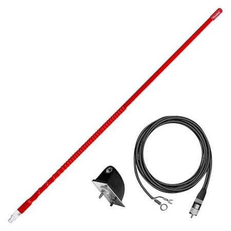 Firestik LG3-M2R 3 ft. No Ground Plane Tuneable Tip CB Radio Antenna Kit