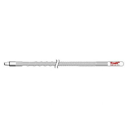 FIRESTIK - KW6-W 6 FOOT HEAVY DUTY TRIM TO TUNE 600 WATT TOP LOADED FIBERGLASS 5/8 WAVE CB ANTENNA WITH 3/8"X24" THREADED BASE IN WHITE