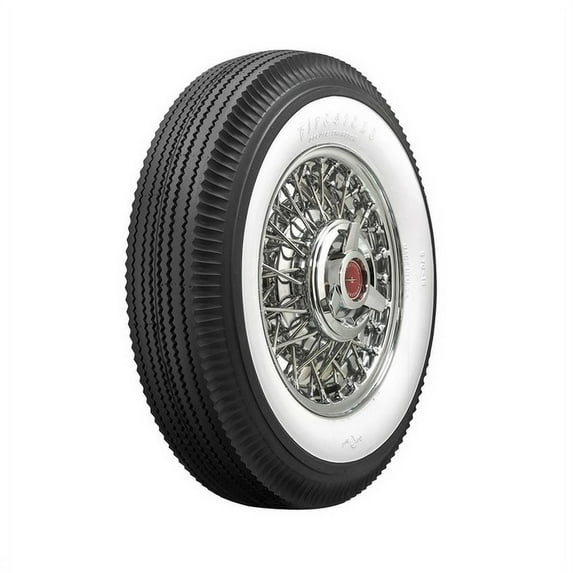 Firestone 579885 2-3/4 Inch Whitewall Bias Ply Tire, 710-15