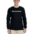 thumbnail image 1 of Firestone Apparel Cotton Branded Long Sleeve T Shirt – Unisex Graphic Logo Tshirts – Classic Fit Casual Tee for Men or Women (Black with White FS Logo - Large), 1 of 7