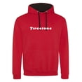 thumbnail image 1 of Firestone Apparel Pullover Hoodie - Fashion Hooded Sweatshirt with Logo Print – Lightweight, Soft Comfort Fleece - Unisex for Men or Women – Firestone - Red Black (White Print - 4XL), 1 of 7