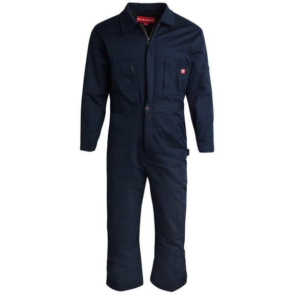 Firestone Mens Coveralls Water-Resistant Twill Workwear Durable Quilted Lining Utility Jumpsuit