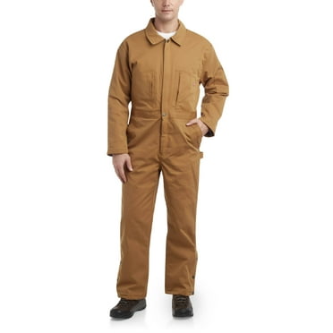 Firestone Men's Coveralls - Quilted Lining Twill Water Resistant Long Sleeve Jumpsuit (M-XXL)