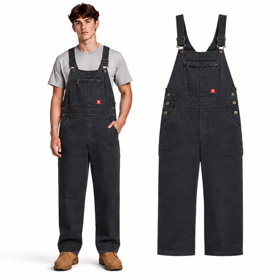 Firestone Mens Overalls - Warm Insulated Bib Overalls for Men, Durable Workwear Bibs, Sizes Run Small