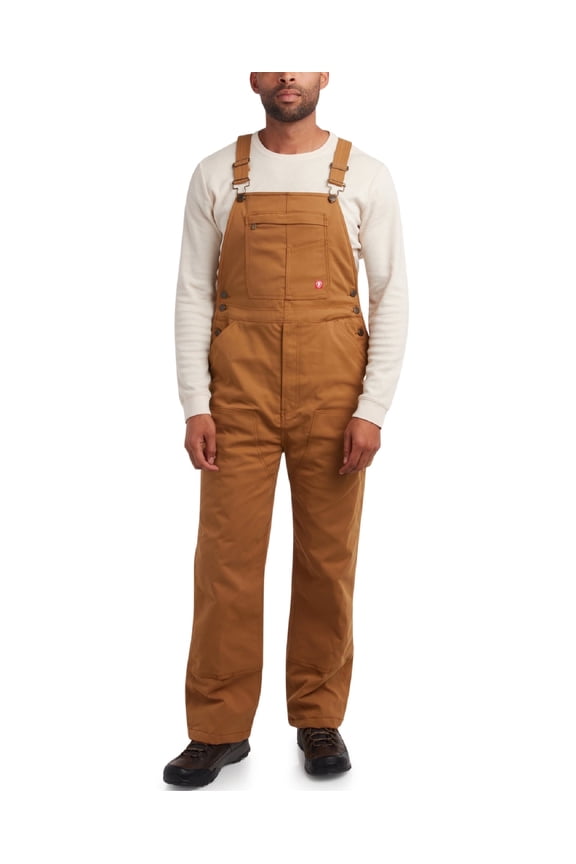 Mens Overalls - Water Resistant Mechanical Stretch Twill Bib Overalls Utility Jumpsuit (M-XXL)