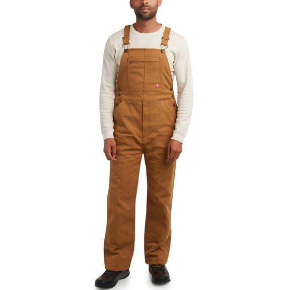Firestone Mens Overalls - Water Resistant Mechanical Stretch Twill Bib Overalls Utility Jumpsuit (M-XXL)