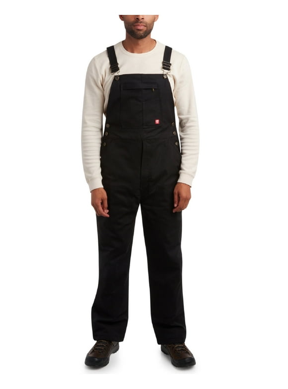 Mens Overalls - Water Resistant Mechanical Stretch Twill Bib Overalls Utility Jumpsuit (M-XXL)