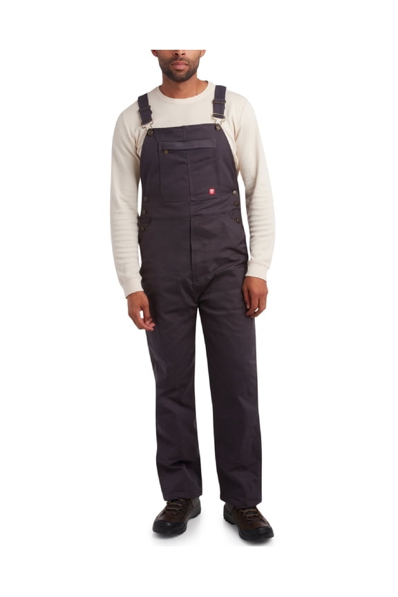 Mens Overalls - Water Resistant Mechanical Stretch Twill Bib Overalls Utility Jumpsuit (M-XXL)