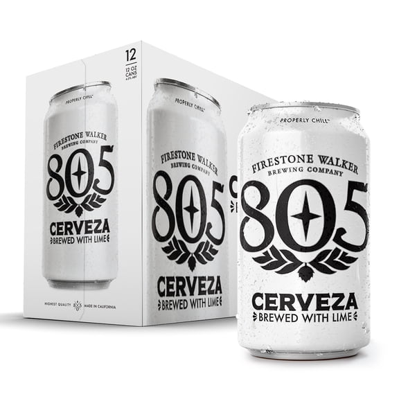 Firestone Walker 805 Cerveza Lager Light, Crisp, Craft Beer, 12 Pack, 12 fl oz Cans, 4.5% ABV