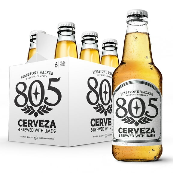 Firestone Walker 805 Cerveza Lager Light, Crisp, Craft Beer, 6 Pack, 12 fl oz Bottles, 4.5% ABV