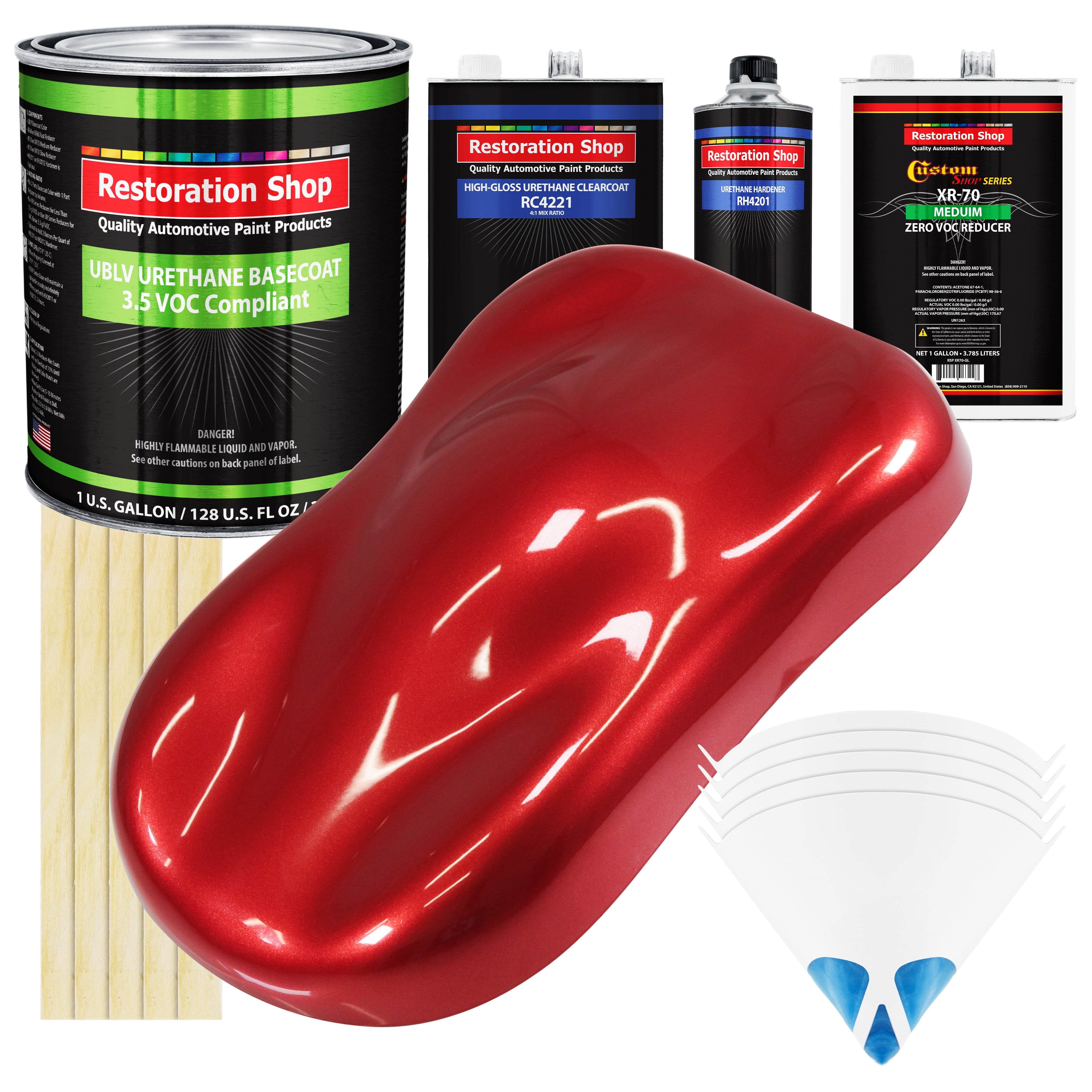 Firethorn Red Pearl Gallon Kit Low VOC URETHANE BASECOAT Car Auto