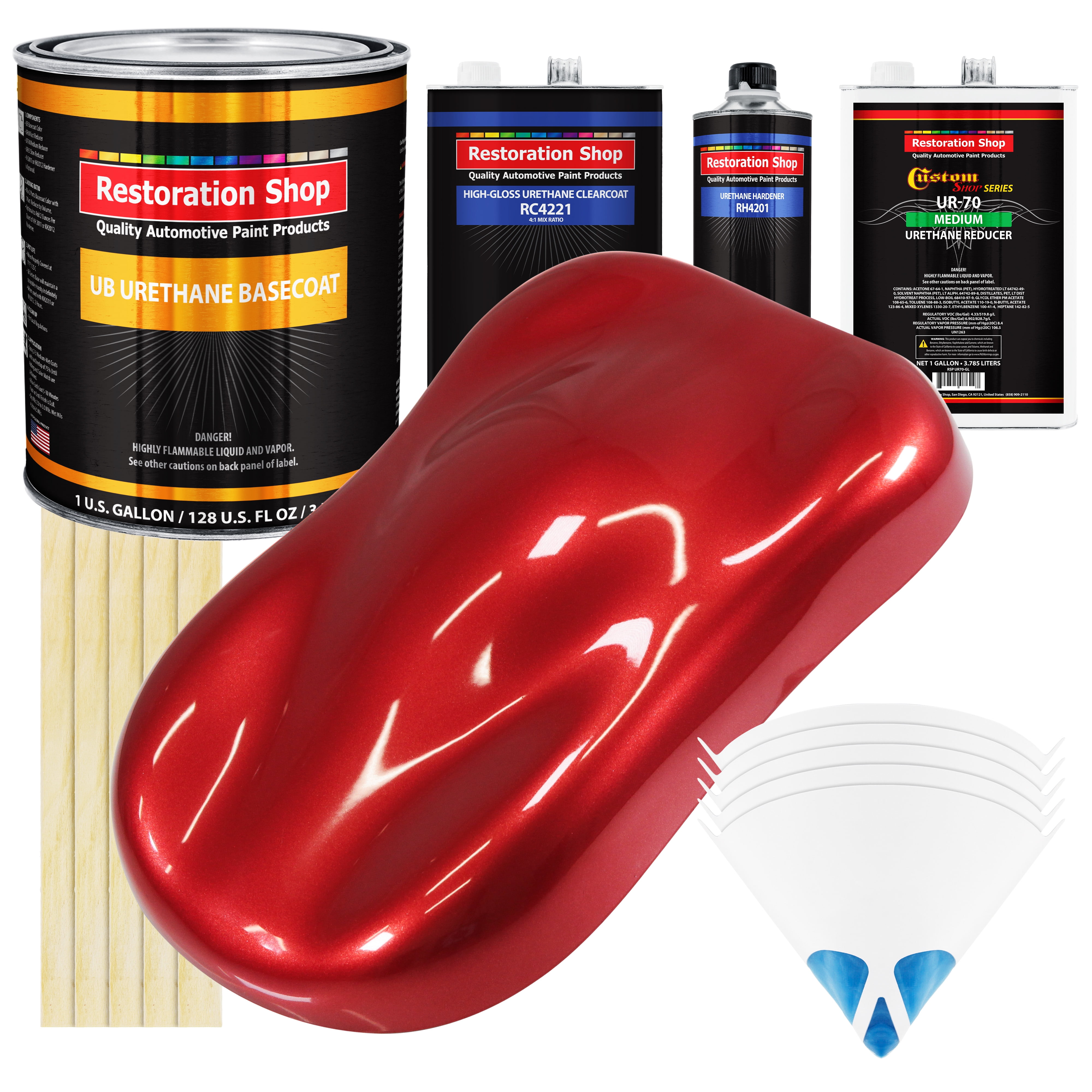 Firethorn Red Pearl Gallon URETHANE BASECOAT CLEARCOAT Car Auto