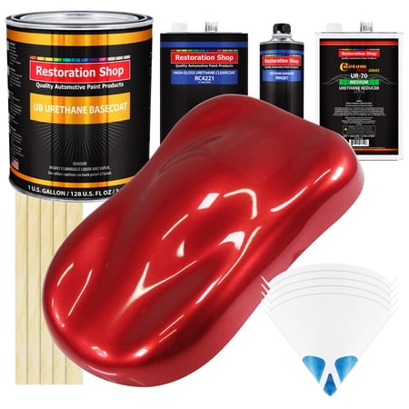 Firethorn Red Pearl Gallon URETHANE BASECOAT CLEARCOAT Car Auto Paint Kit