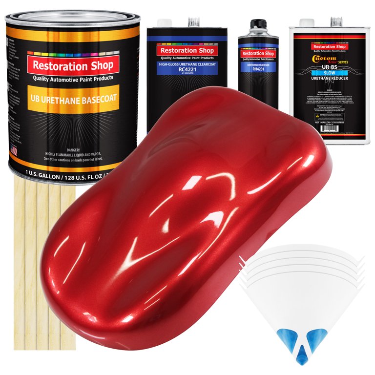 Firethorn Red Pearl SLOW 1 Gallon Auto Car Paint Kit URETHANE