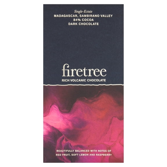 Firetree 84% Cocoa Dark Chocolate 70g, Imported from Britain