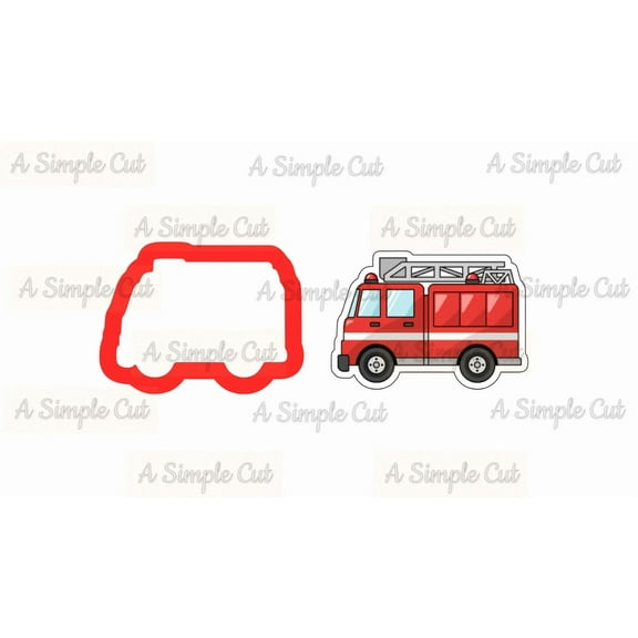 Firetruck Cookie Cutter