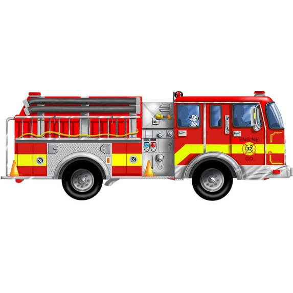 Firetruck Edible Icing Image for 1/4 sheet cake