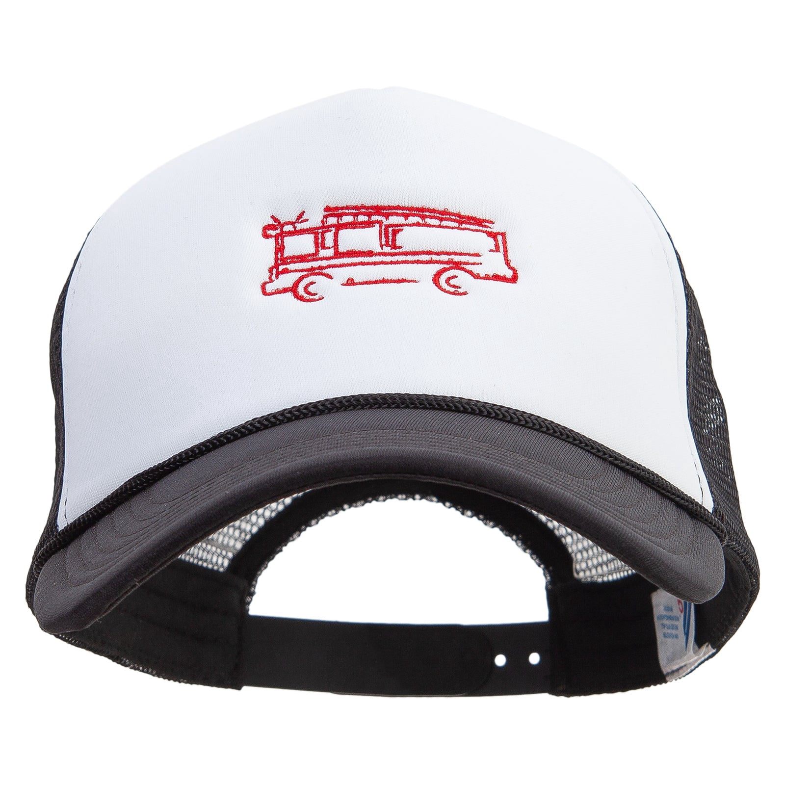 Summerfest Embroidered Logo Trucker Mesh Snapback Hat Cap OSFM Summer Foam Mesh Trucker Cap - Black White OSFM at Amazon  main image 2